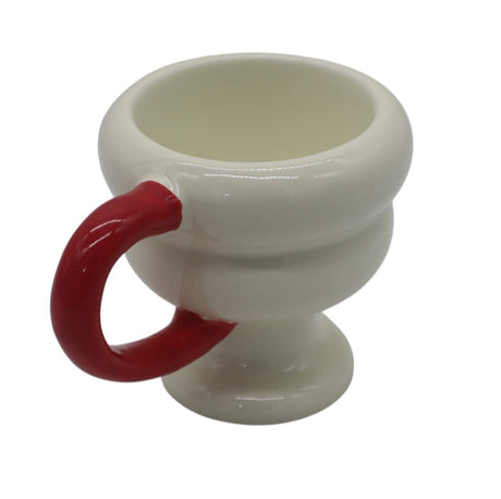 Ceramic Coffee Mug in White With Bold Red Accent – 200ml, Vibrant and Durable Mug for Tea, Coffee, or Milk - Al Kabayel Discount CentreCeramic Coffee Mug in White With Bold Red Accent – 200ml, Vibrant and Durable Mug for Tea, Coffee, or MilkMugsAKDCAl Kabayel Discount Centre