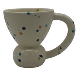 Ceramic Coffee Mug in White With Bright Blue and Yellow Dots – 200ml, Fun and Cheerful Design for Tea, Coffee, or Milk - Al Kabayel Discount CentreCeramic Coffee Mug in White With Bright Blue and Yellow Dots – 200ml, Fun and Cheerful Design for Tea, Coffee, or MilkMugsAKDCAl Kabayel Discount Centre