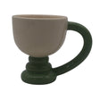 Ceramic Mug in Cream With Refreshing Green Accent – 200ml, Durable and Compact Mug for Hot or Cold Beverages - Al Kabayel Discount CentreCeramic Mug in Cream With Refreshing Green Accent – 200ml, Durable and Compact Mug for Hot or Cold BeveragesMugsAKDCAl Kabayel Discount Centre