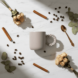 Ceramic Mug with Elegant Twisted Rope Handle | 300ml | Beige,Cream | - Al Kabayel Discount CentreCeramic Mug with Elegant Twisted Rope Handle | 300ml | Beige,Cream |MugsAKDCAl Kabayel Discount Centre