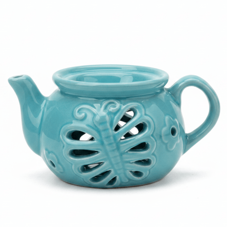 Ceramic Oil Burner Classic Teapot Design 7×7 cm - White / Blue - Al Kabayel Discount CentreCeramic Oil Burner Classic Teapot Design 7×7 cm - White / BlueHome Décor AccentsAKDCAl Kabayel Discount Centre
