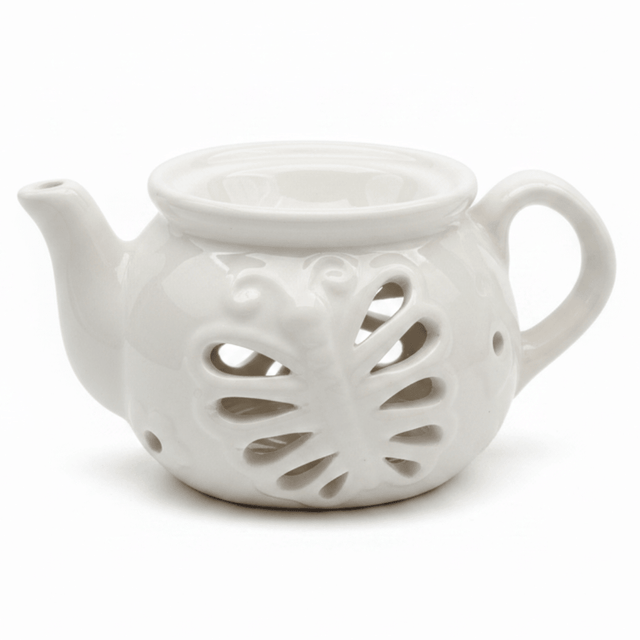 Ceramic Oil Burner Classic Teapot Design 7×7 cm - White / Blue - Al Kabayel Discount CentreCeramic Oil Burner Classic Teapot Design 7×7 cm - White / BlueHome Décor AccentsAKDCAl Kabayel Discount Centre