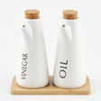 Ceramic Oil & Vinegar Bottle Set with Tray 16 cm - Al Kabayel Discount CentreCeramic Oil & Vinegar Bottle Set with Tray 16 cmOil DispensersAKDCAl Kabayel Discount Centre