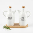 Ceramic Oil & Vinegar Bottle Set with Tray 17 cm - Al Kabayel Discount CentreCeramic Oil & Vinegar Bottle Set with Tray 17 cmOil DispensersAKDCAl Kabayel Discount Centre