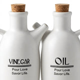 Ceramic Oil & Vinegar Bottle Set with Tray 17 cm - Al Kabayel Discount CentreCeramic Oil & Vinegar Bottle Set with Tray 17 cmOil DispensersAKDCAl Kabayel Discount Centre
