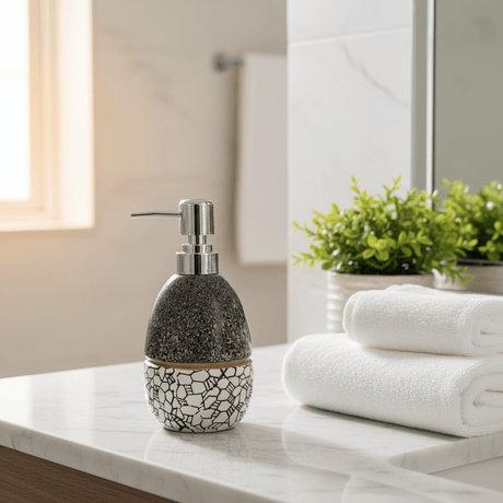 Ceramic & Plastic Liquid Soap Dispenser - 400ml - Al Kabayel Discount CentreCeramic & Plastic Liquid Soap Dispenser - 400mlHolders & DispensersAKDCAl Kabayel Discount Centre