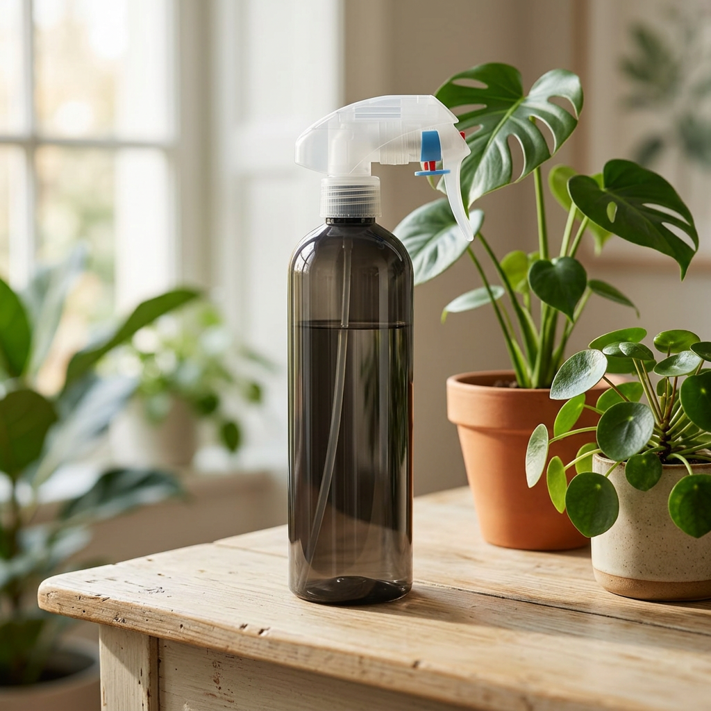 Plastic Trigger Sprayer Bottle Smoky Black - 400ml