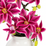 Artificial Orchid Plant in Ceramic Vase Magenta Pink – 40cm