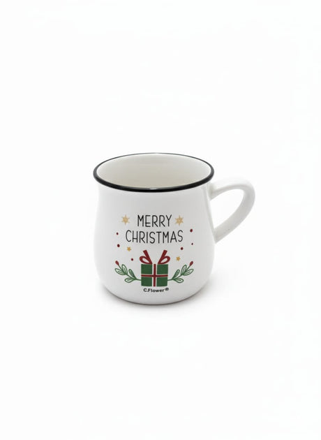 Cflower 400ml Ceramic Mug with Gift Box Design – White Christmas Mug Ideal for Coffee, Cocoa & Festive Presenting - Al Kabayel Discount CentreCflower 400ml Ceramic Mug with Gift Box Design – White Christmas Mug Ideal for Coffee, Cocoa & Festive PresentingMugsCFLOWERAl Kabayel Discount Centre