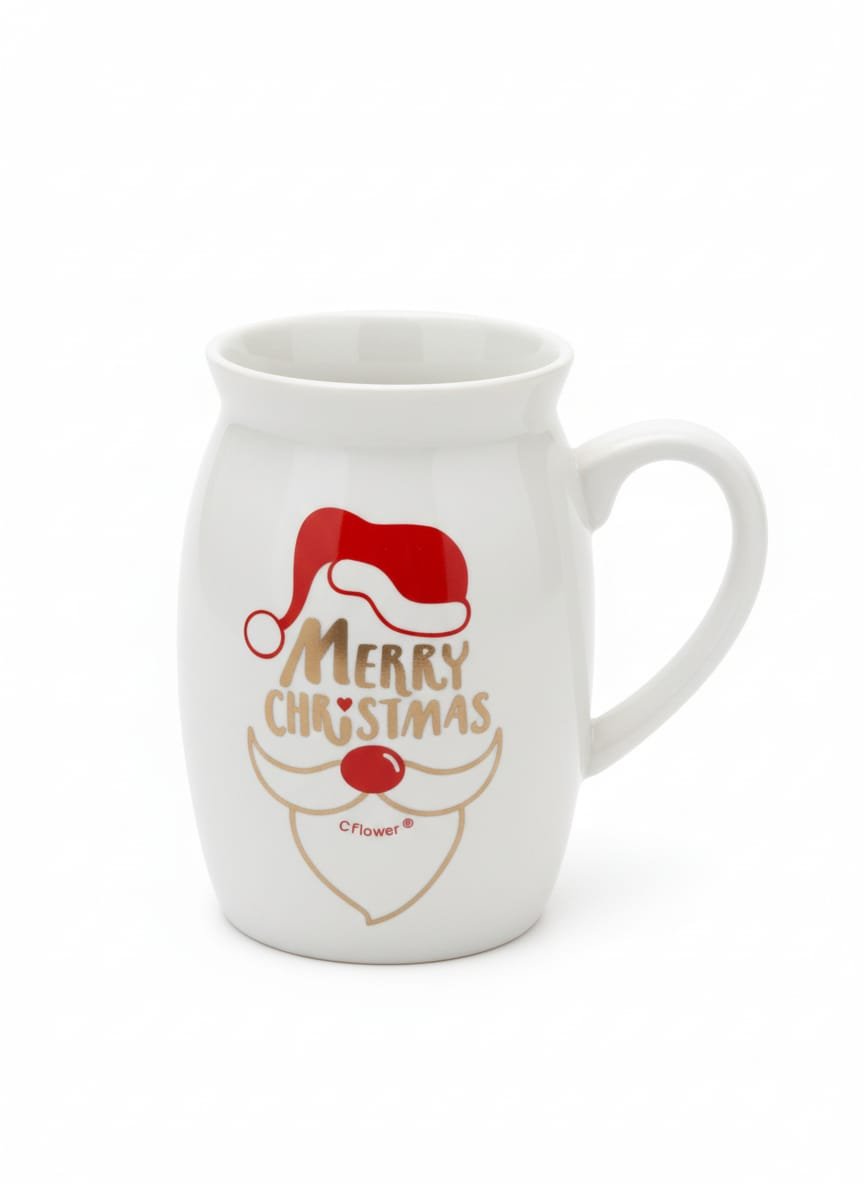 Cflower 400ml Ceramic Mug with Santa Claus Design – Classic White Christmas Mug for Hot Chocolate & Gifting - Al Kabayel Discount CentreCflower 400ml Ceramic Mug with Santa Claus Design – Classic White Christmas Mug for Hot Chocolate & GiftingMugsCFLOWERAl Kabayel Discount Centre
