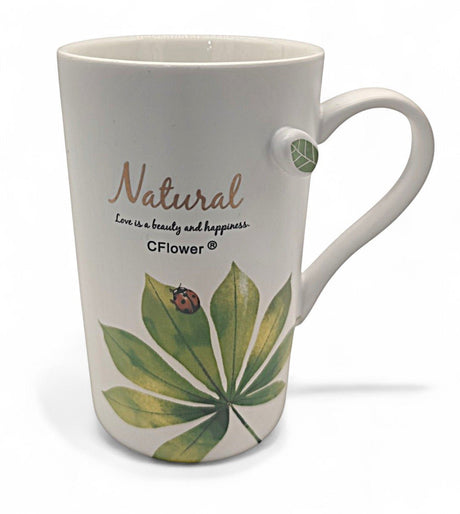 Cflower Porcelain Mug (White Colour) Nature Design 400ml - Al Kabayel Discount CentreCflower Porcelain Mug (White Colour) Nature Design 400mlMugsCFLOWERAl Kabayel Discount Centre