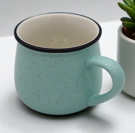 CFLOWER Premium Porcelain Mug 400ml – Elegant Green Cup with Classic Brown Dots, Durable & Stylish for Daily Coffee or Tea - Al Kabayel Discount CentreCFLOWER Premium Porcelain Mug 400ml – Elegant Green Cup with Classic Brown Dots, Durable & Stylish for Daily Coffee or TeaMugsCFLOWERAl Kabayel Discount Centre