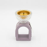 Chalk & Glass Incense Burner Arch Base - 12×6 cm - White / Black / Lavender - Al Kabayel Discount CentreChalk & Glass Incense Burner Arch Base - 12×6 cm - White / Black / LavenderIncense BurnersAKDCAl Kabayel Discount Centre