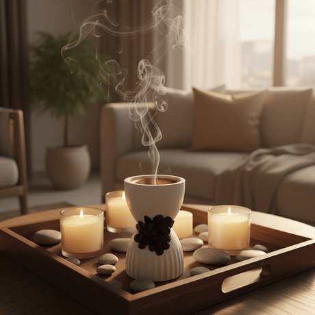 Chalk Incense Burner With Black Floral Accent- 10×6cm - White / Cream - Al Kabayel Discount CentreChalk Incense Burner With Black Floral Accent- 10×6cm - White / CreamIncense BurnersAKDCAl Kabayel Discount Centre