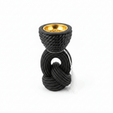 Chalk Rope Knot Incense Burner 17×5 cm - White / Cream / Black - Al Kabayel Discount CentreChalk Rope Knot Incense Burner 17×5 cm - White / Cream / BlackIncense BurnerAKDCAl Kabayel Discount Centre