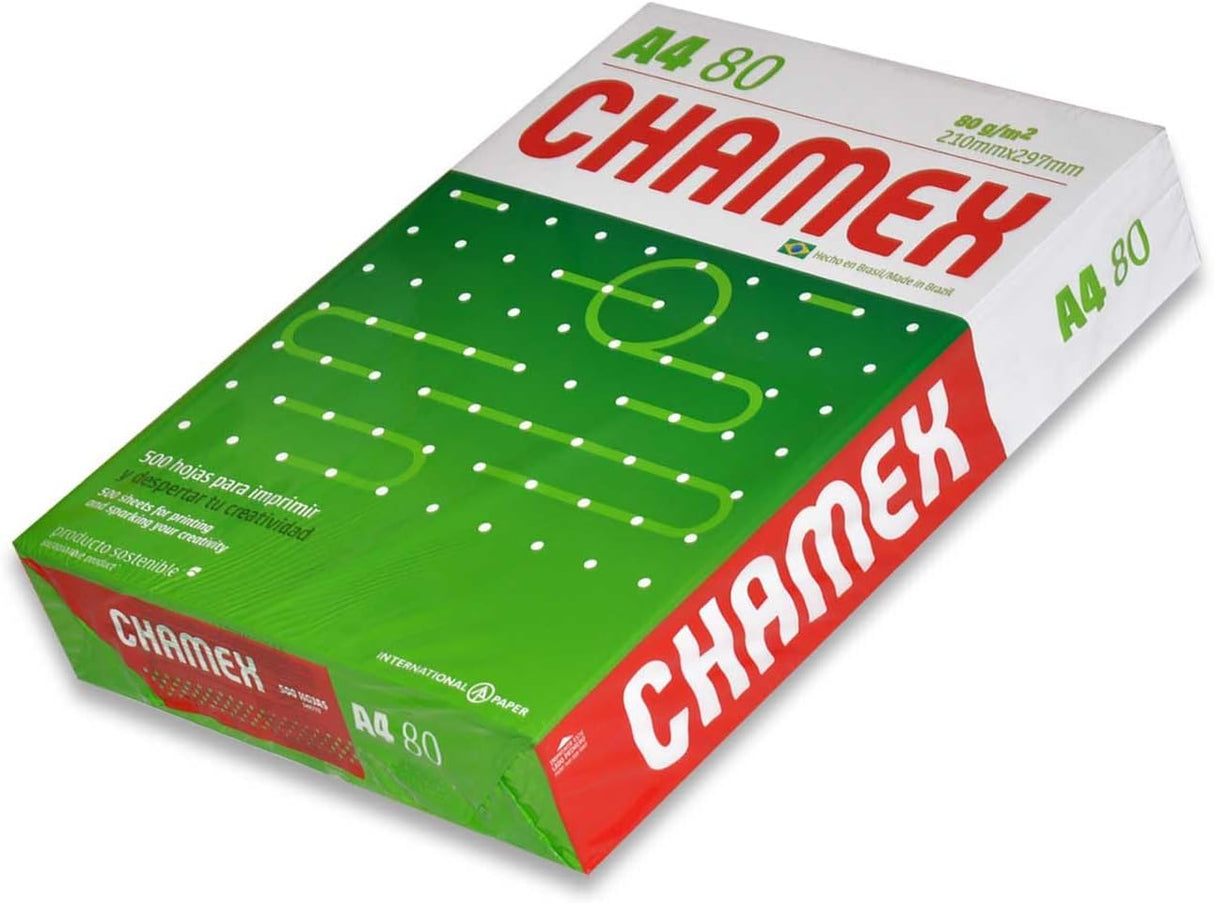 Chamex Photocopy Paper A4 Size, 80 GSM 500 Sheets per Pack White Pack of 5 - Al Kabayel Discount CentreChamex Photocopy Paper A4 Size, 80 GSM 500 Sheets per Pack White Pack of 5Copy & Printer PaperCHAMEXAl Kabayel Discount Centre