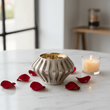 Champagne Gold Chalk Incense Burner | Ribbed Metal Mabkhara | 7cm - Al Kabayel Discount CentreChampagne Gold Chalk Incense Burner | Ribbed Metal Mabkhara | 7cmIncense BurnerAKDCAl Kabayel Discount Centre