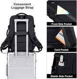 Chantria Expandable Laptop Backpack for Women Water Resistant Multifunctional Anti - Theft Backpack with 180° Opening and Water - Proof Compartment 29.5cm*23.5cm*44cm, 100% Polyester, Black - CB00617 - Al Kabayel Discount CentreChantria Expandable Laptop Backpack for Women Water Resistant Multifunctional Anti - Theft Backpack with 180° Opening and Water - Proof Compartment 29.5cm*23.5cm*44cm, 100% Polyester, Black - CB00617BackpacksCHANTRIAAl Kabayel Discount Centre