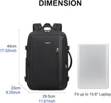 Chantria Expandable Laptop Backpack for Women Water Resistant Multifunctional Anti - Theft Backpack with 180° Opening and Water - Proof Compartment 29.5cm*23.5cm*44cm, 100% Polyester, Black - CB00617 - Al Kabayel Discount CentreChantria Expandable Laptop Backpack for Women Water Resistant Multifunctional Anti - Theft Backpack with 180° Opening and Water - Proof Compartment 29.5cm*23.5cm*44cm, 100% Polyester, Black - CB00617BackpacksCHANTRIAAl Kabayel Discount Centre