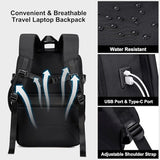 Chantria Expandable Laptop Backpack for Women Water Resistant Multifunctional Anti - Theft Backpack with 180° Opening and Water - Proof Compartment 29.5cm*23.5cm*44cm, 100% Polyester, Black - CB00617 - Al Kabayel Discount CentreChantria Expandable Laptop Backpack for Women Water Resistant Multifunctional Anti - Theft Backpack with 180° Opening and Water - Proof Compartment 29.5cm*23.5cm*44cm, 100% Polyester, Black - CB00617BackpacksCHANTRIAAl Kabayel Discount Centre