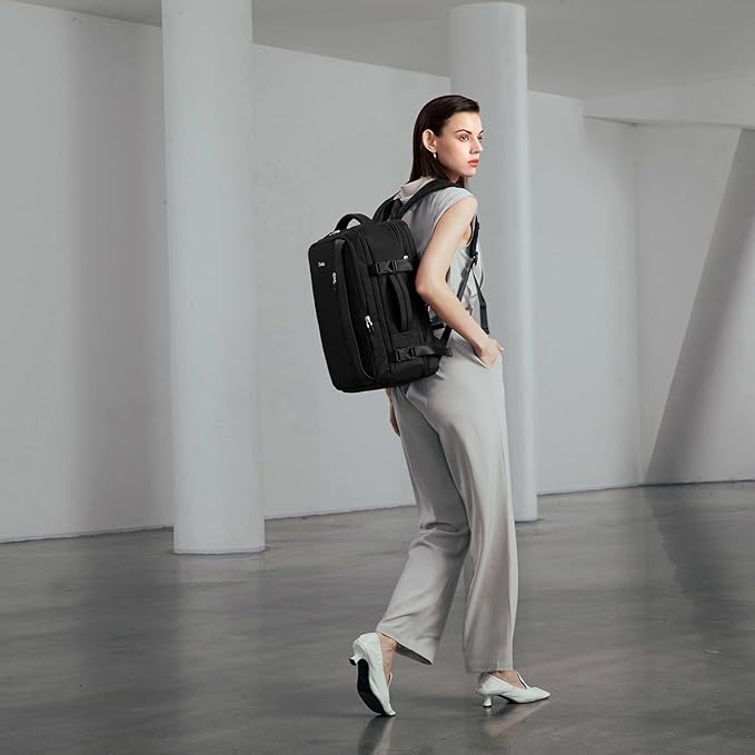 Chantria Expandable Laptop Backpack for Women Water Resistant Multifunctional Anti - Theft Backpack with 180° Opening and Water - Proof Compartment 29.5cm*23.5cm*44cm, 100% Polyester, Black - CB00617 - Al Kabayel Discount CentreChantria Expandable Laptop Backpack for Women Water Resistant Multifunctional Anti - Theft Backpack with 180° Opening and Water - Proof Compartment 29.5cm*23.5cm*44cm, 100% Polyester, Black - CB00617BackpacksCHANTRIAAl Kabayel Discount Centre
