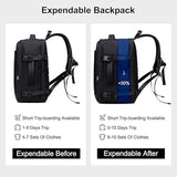 Chantria Expandable Premium Travel Backpack 29.5cm*23.5cm*44cm Water Resistant Multifunctional Backpack with Built in USB port and Headphone Jack for Women, Black - CB00606 - Al Kabayel Discount CentreChantria Expandable Premium Travel Backpack 29.5cm*23.5cm*44cm Water Resistant Multifunctional Backpack with Built in USB port and Headphone Jack for Women, Black - CB00606BackpacksCHANTRIAAl Kabayel Discount Centre