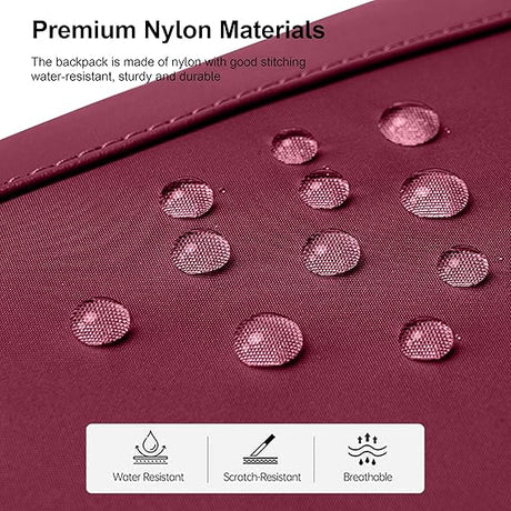 Chantria Premium Backpack 27.5cm*11cm*39.5cm for Woman, 100% Nylon Body with 100% Polyester Lining, Burgundy - CB00762 - Al Kabayel Discount CentreChantria Premium Backpack 27.5cm*11cm*39.5cm for Woman, 100% Nylon Body with 100% Polyester Lining, Burgundy - CB00762School BagsCHANTRIAAl Kabayel Discount Centre