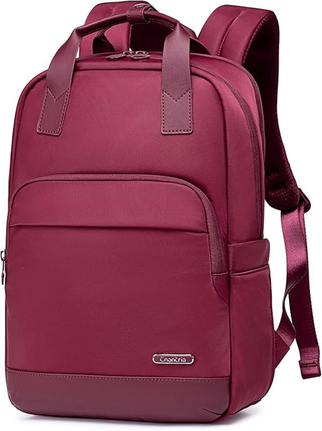 Chantria Premium Backpack 27.5cm*11cm*39.5cm for Woman, 100% Nylon Body with 100% Polyester Lining, Burgundy - CB00762 - Al Kabayel Discount CentreChantria Premium Backpack 27.5cm*11cm*39.5cm for Woman, 100% Nylon Body with 100% Polyester Lining, Burgundy - CB00762School BagsCHANTRIAAl Kabayel Discount Centre