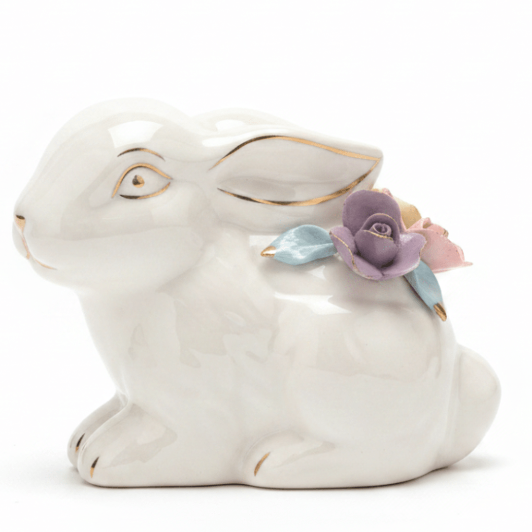 Charming White Ceramic Rabbit Table Accent with Colourful Flower Design for Modern Interiors – 10×12cm - Al Kabayel Discount CentreCharming White Ceramic Rabbit Table Accent with Colourful Flower Design for Modern Interiors – 10×12cmHome Décor AccentsAKDCAl Kabayel Discount Centre