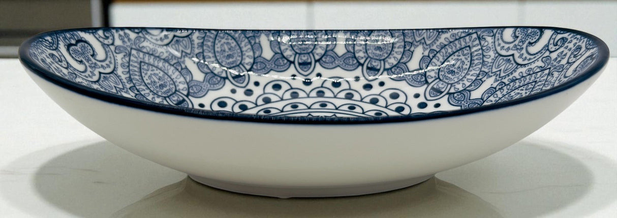 Che Brucia Ceramic Oval Bowl 8", Blue Floral Pattern - Al Kabayel Discount CentreChe Brucia Ceramic Oval Bowl 8", Blue Floral PatternBowlsCHE BRUCIAAl Kabayel Discount Centre