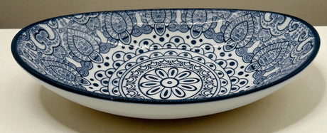 Che Brucia Ceramic Oval Bowl 8", Blue Floral Pattern - Al Kabayel Discount CentreChe Brucia Ceramic Oval Bowl 8", Blue Floral PatternBowlsCHE BRUCIAAl Kabayel Discount Centre
