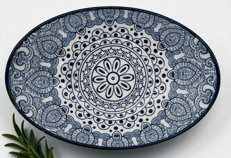 Che Brucia Ceramic Oval Bowl 8", Blue Floral Pattern - Al Kabayel Discount CentreChe Brucia Ceramic Oval Bowl 8", Blue Floral PatternBowlsCHE BRUCIAAl Kabayel Discount Centre