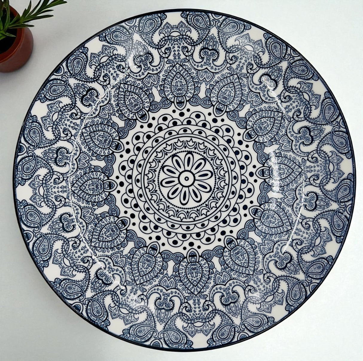 Che Brucia Ceramic Round Dinner Plate 10.5", Blue Floral Pattern - Al Kabayel Discount CentreChe Brucia Ceramic Round Dinner Plate 10.5", Blue Floral PatternPlatesCHE BRUCIAAl Kabayel Discount Centre