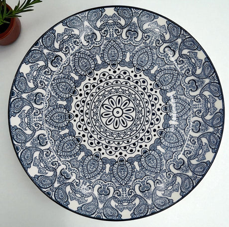 Che Brucia Ceramic Round Dinner Plate 10.5", Blue Floral Pattern - Al Kabayel Discount CentreChe Brucia Ceramic Round Dinner Plate 10.5", Blue Floral PatternPlatesCHE BRUCIAAl Kabayel Discount Centre