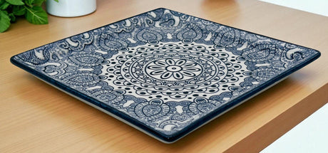 Che Brucia Ceramic Square Plate 18cm*18cm, Blue Floral Pattern - Al Kabayel Discount CentreChe Brucia Ceramic Square Plate 18cm*18cm, Blue Floral PatternPlatesCHE BRUCIAAl Kabayel Discount Centre