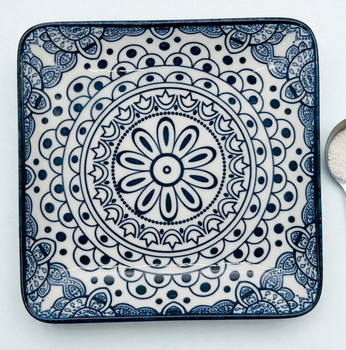 Che Brucia Ceramic Square Plate 4.87", Blue Floral Pattern - Al Kabayel Discount CentreChe Brucia Ceramic Square Plate 4.87", Blue Floral PatternPlatesCHE BRUCIAAl Kabayel Discount Centre