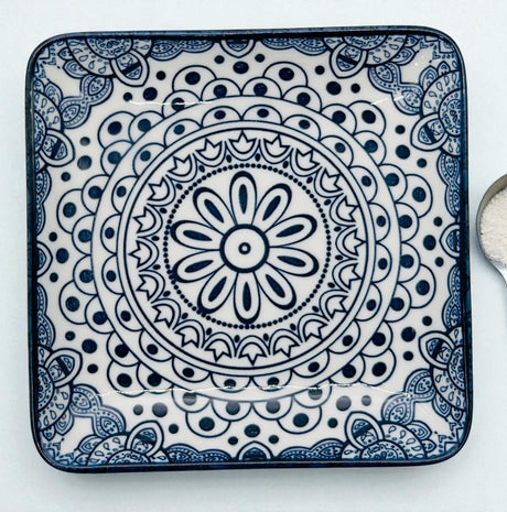 Che Brucia Ceramic Square Plate 4.87", Blue Floral Pattern - Al Kabayel Discount CentreChe Brucia Ceramic Square Plate 4.87", Blue Floral PatternPlatesCHE BRUCIAAl Kabayel Discount Centre