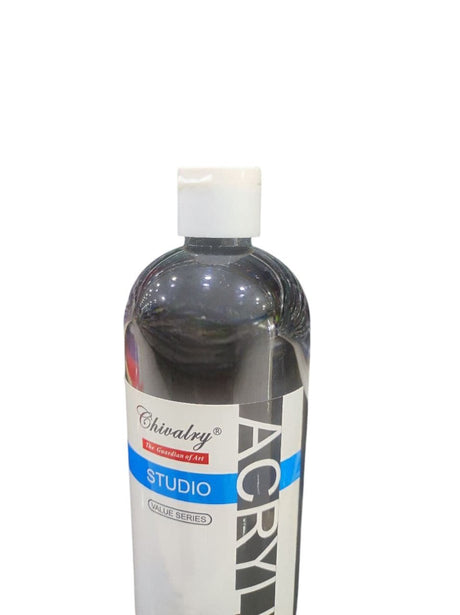 CHIVALRY Acrylic Colour Black 500ml - Al Kabayel Discount CentreCHIVALRY Acrylic Colour Black 500mlPaintsCHIVALRYAl Kabayel Discount Centre