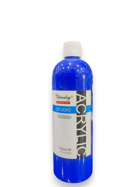 CHIVALRY Acrylic Colour Dark Blue 500ml - Al Kabayel Discount CentreCHIVALRY Acrylic Colour Dark Blue 500mlPaintsCHIVALRYAl Kabayel Discount Centre
