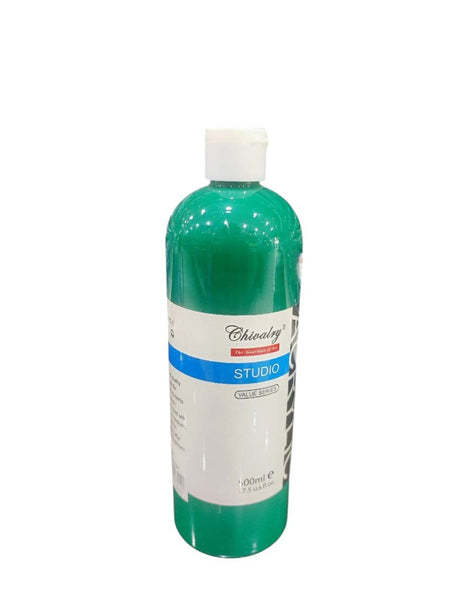 CHIVALRY Acrylic Colour Green 500ml - Al Kabayel Discount CentreCHIVALRY Acrylic Colour Green 500mlPaintsCHIVALRYAl Kabayel Discount Centre