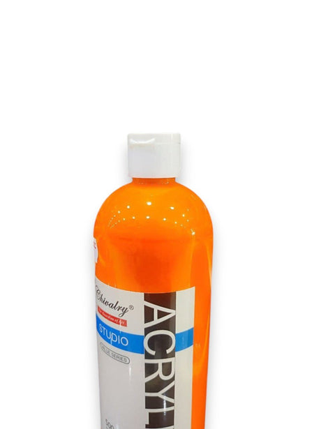 CHIVALRY Acrylic Colour Orange 500ml - Al Kabayel Discount CentreCHIVALRY Acrylic Colour Orange 500mlPaintsCHIVALRYAl Kabayel Discount Centre