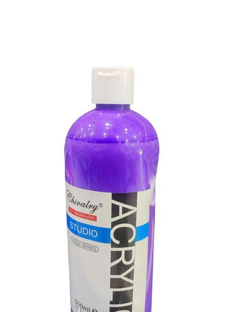 CHIVALRY Acrylic Colour Purple 500ml - Al Kabayel Discount CentreCHIVALRY Acrylic Colour Purple 500mlPaintsCHIVALRYAl Kabayel Discount Centre