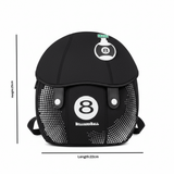 Chrisbella Black Soft Round School Bag 8-Ball Kids Backpack - 25×22cm - Al Kabayel Discount CentreChrisbella Black Soft Round School Bag 8-Ball Kids Backpack - 25×22cmSchool BagsCHRISBELLAAl Kabayel Discount Centre