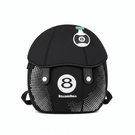 Chrisbella Black Soft Round School Bag 8-Ball Kids Backpack - 25×22cm - Al Kabayel Discount CentreChrisbella Black Soft Round School Bag 8-Ball Kids Backpack - 25×22cmSchool BagsCHRISBELLAAl Kabayel Discount Centre