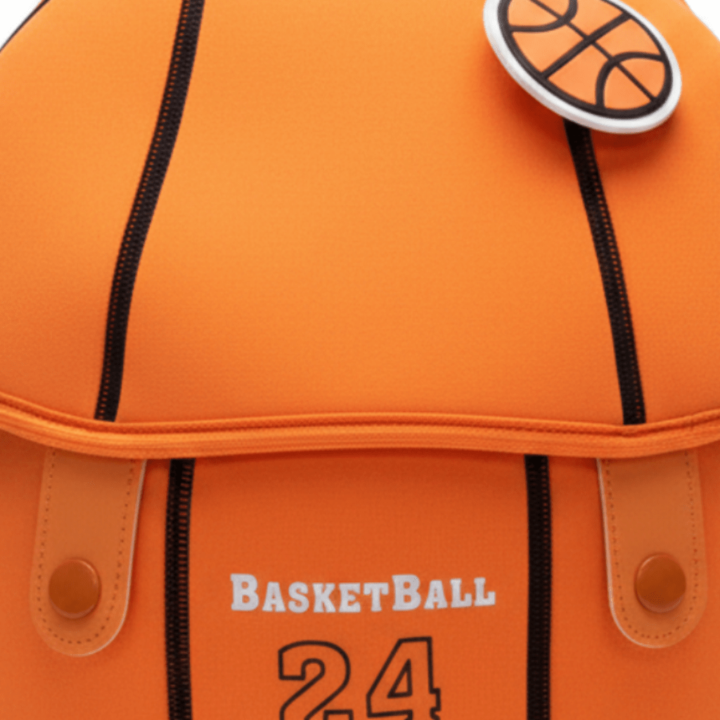 Chrisbella Orange Basketball Soft Neoprene Kids Backpack - 25×22 cm - Al Kabayel Discount CentreChrisbella Orange Basketball Soft Neoprene Kids Backpack - 25×22 cmSchool BagsCHRISBELLAAl Kabayel Discount Centre