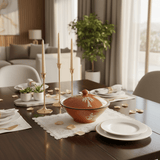 Christian Verucci 10 Inch Premium Brown Ceramic Halwa Serving Bowl with Matching Lid – Elegant Dessert & Sweet Dish for Halwa, Pudding and Sweets - Al Kabayel Discount CentreChristian Verucci 10 Inch Premium Brown Ceramic Halwa Serving Bowl with Matching Lid – Elegant Dessert & Sweet Dish for Halwa, Pudding and SweetsBowlsChristian VerucciAl Kabayel Discount Centre