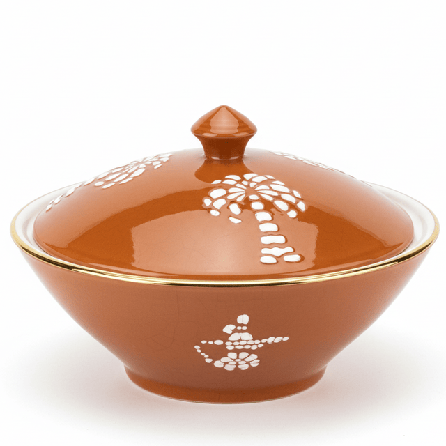 Christian Verucci 10 Inch Premium Brown Ceramic Halwa Serving Bowl with Matching Lid – Elegant Dessert & Sweet Dish for Halwa, Pudding and Sweets - Al Kabayel Discount CentreChristian Verucci 10 Inch Premium Brown Ceramic Halwa Serving Bowl with Matching Lid – Elegant Dessert & Sweet Dish for Halwa, Pudding and SweetsBowlsChristian VerucciAl Kabayel Discount Centre