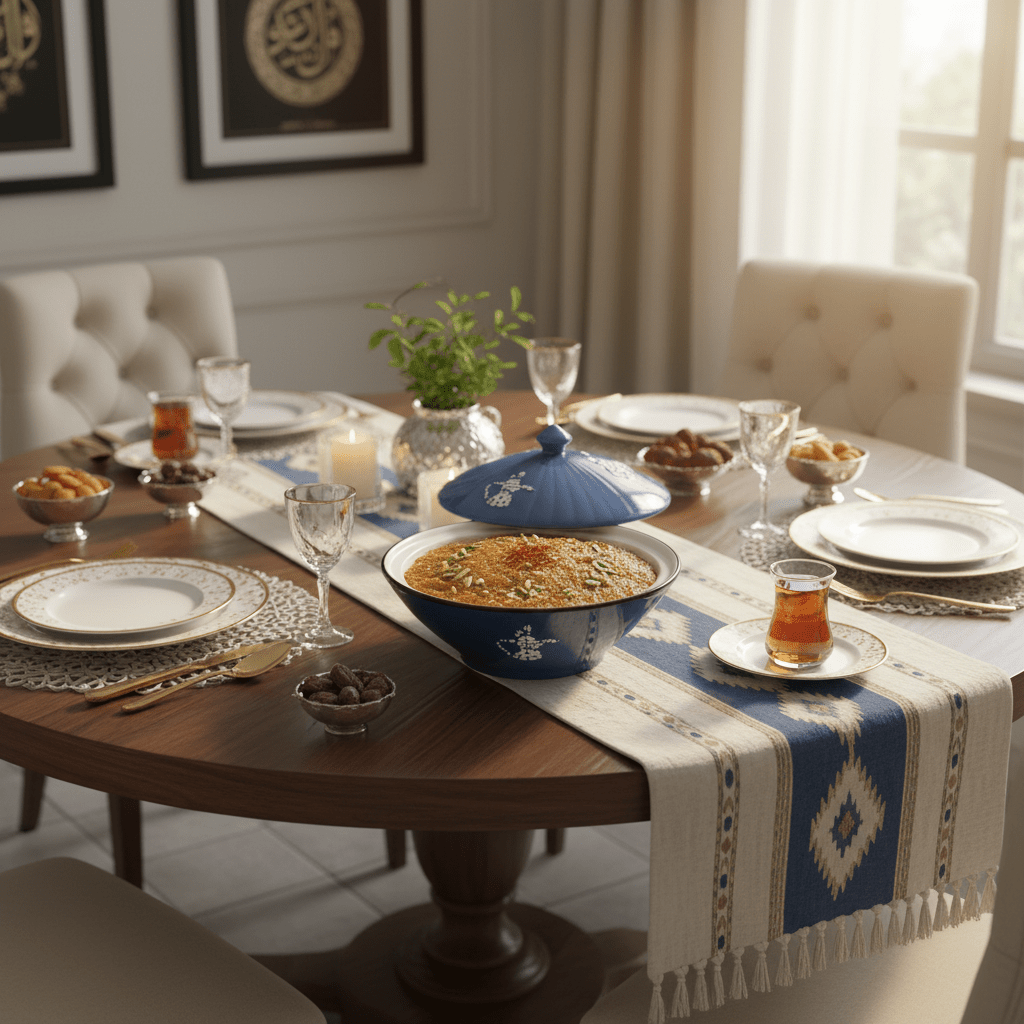 Christian Verucci 10 Inch Stylish Blue Ceramic Halwa Dessert Serving Bowl with Lid – Premium Ceramic Dish for Halwa, Sweets and Dessert Display - Al Kabayel Discount CentreChristian Verucci 10 Inch Stylish Blue Ceramic Halwa Dessert Serving Bowl with Lid – Premium Ceramic Dish for Halwa, Sweets and Dessert DisplayBowlsChristian VerucciAl Kabayel Discount Centre