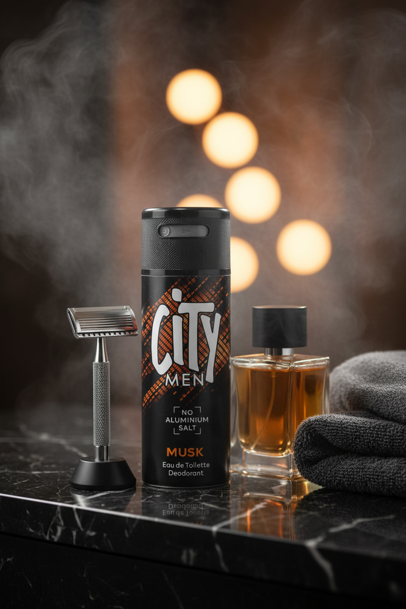 City Men Musk Eau de Toilette Deodorant Body Spray – 150ml