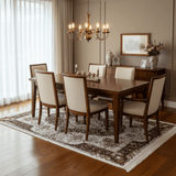 Classic Persian Medallion Carpet | White & Brown Floral Design | Soft Polyester Rug | 190cm × 130cm | - Al Kabayel Discount CentreClassic Persian Medallion Carpet | White & Brown Floral Design | Soft Polyester Rug | 190cm × 130cm |DoormatsAKDCAl Kabayel Discount Centre